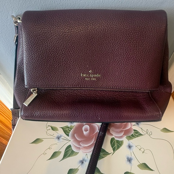 kate spade Plum Leather Crossbody Bag or shoulder bag - Picture 2 of 14